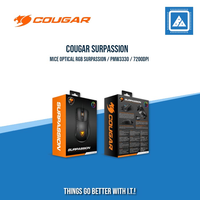COUGAR MICE OPTICAL RGB SURPASSION / PMW3330 / 7200DPI COUGAR MICE OPTICAL RGB SURPASSION / PMW3330 / 7200DPI